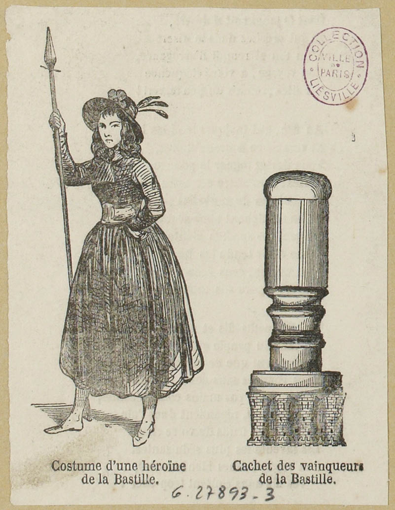 Heroine of the Bastille and Seal of the Conquerors of the Bastille