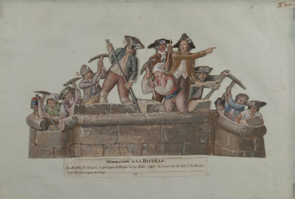 Démolition de la Bastille, le 14 juillet 1789