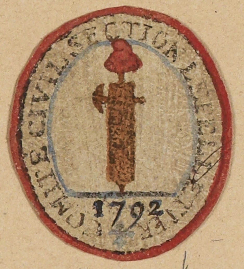 Revolutionary or Sectional Committee Member Badge, Lepeletier Section