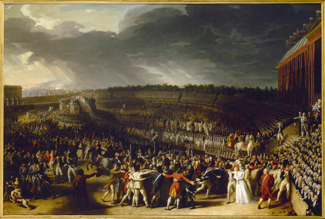 Das Fest der Föderation, 14. Juli 1790, auf dem Champ de Mars