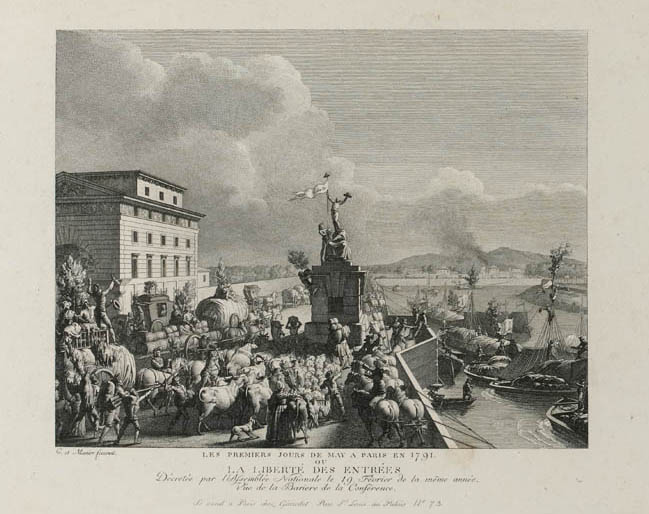 Veduta della Barière de la Conférence, 19 febbraio 1791