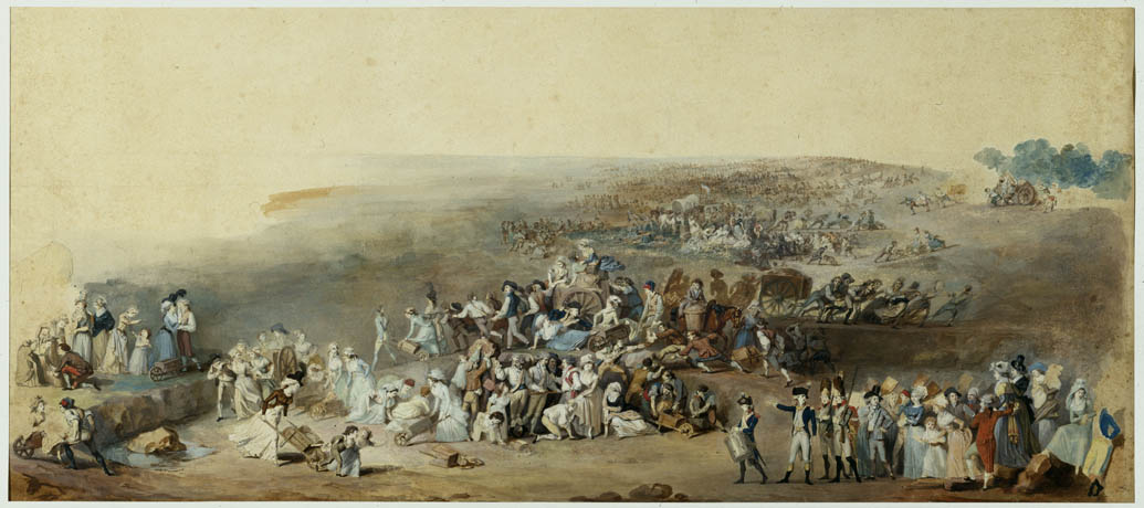 Los preparativos de la fiesta de la Federación; durante la jornada de las carretillas, julio de 1790