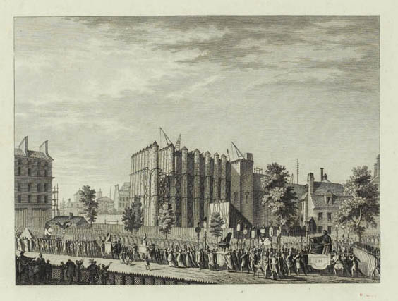 Trauerfeier zu Ehren von Simoneau, Bürgermeister von Etampes, 3. Juni 1792