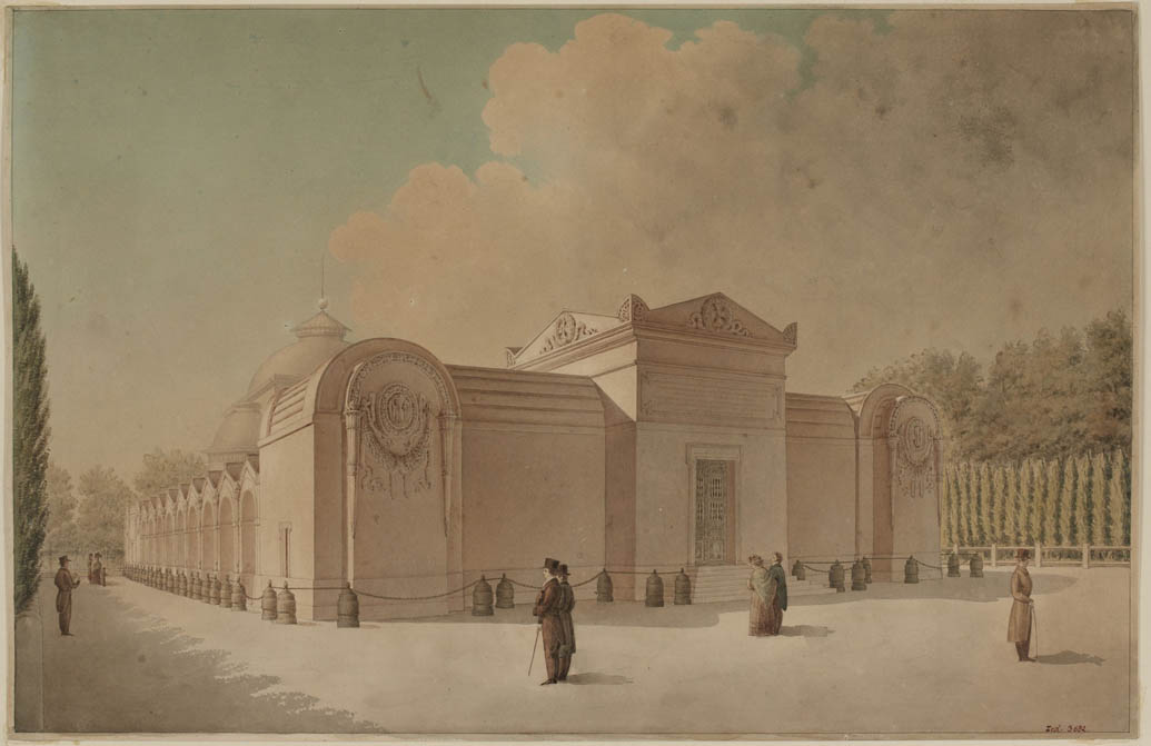 The Expiatory Chapel, anonymous, watercolor, Paris Musées / Musée Carnavalet – Histoire de Paris