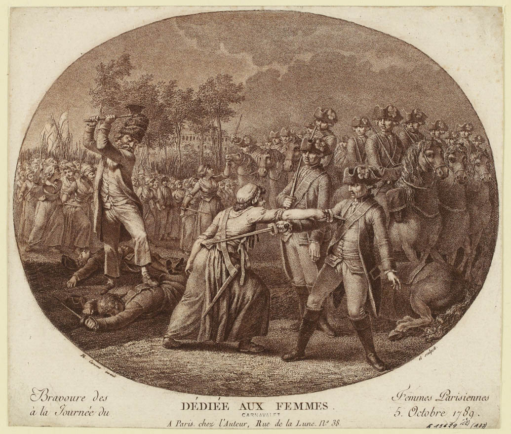 Valentía de las mujeres parisinas durante las jornadas del 5 y 6 de octubre de 1789 en Versalles