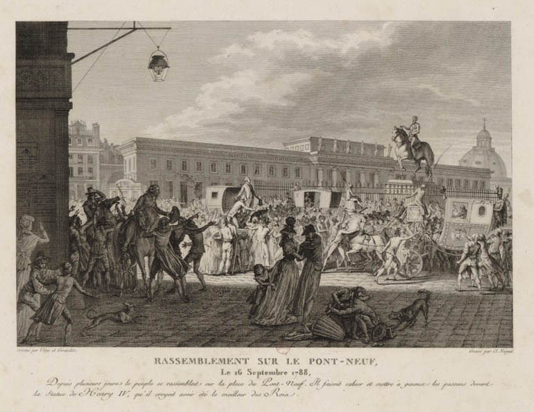 Gathering on the Pont Neuf, September 16, 1788