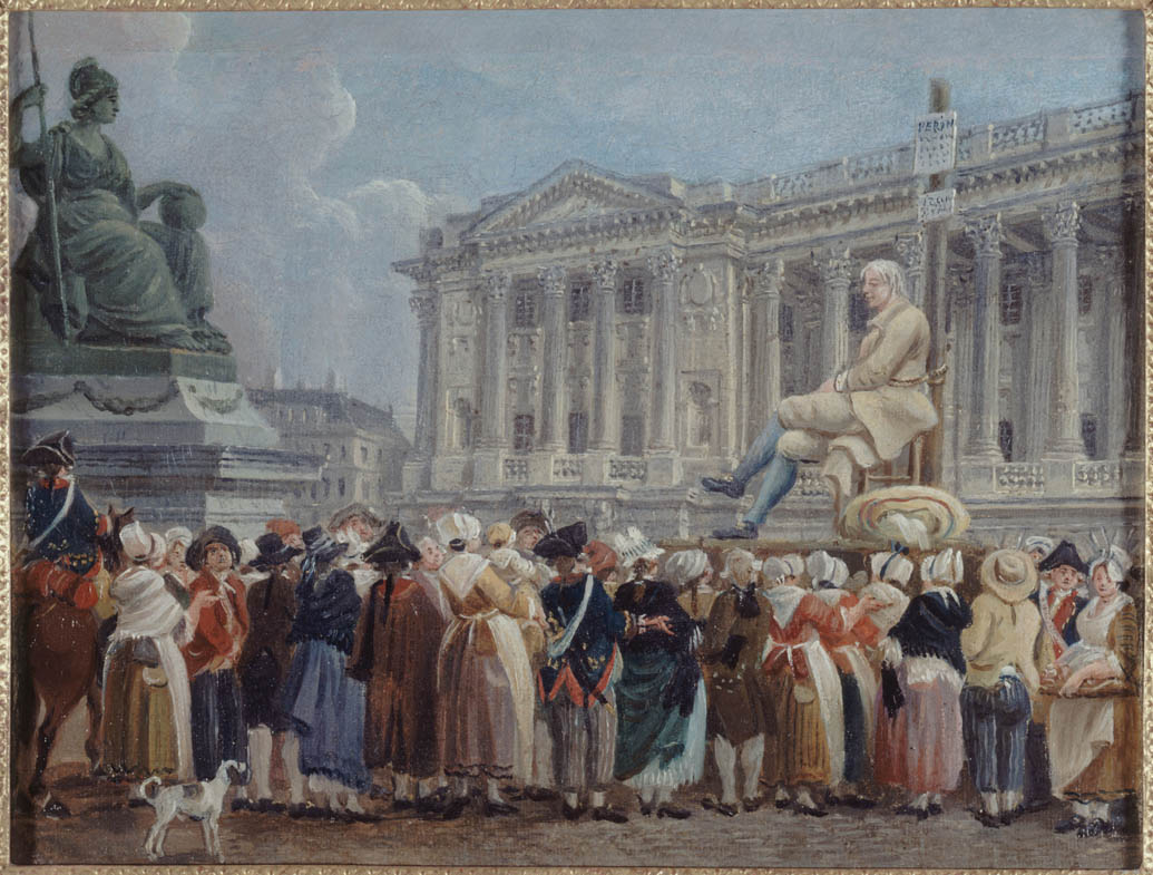 The Public Humiliation of Perrin on the Place de la Révolution, 29 Vendémiaire Year II (currently the Place de la Concorde)
