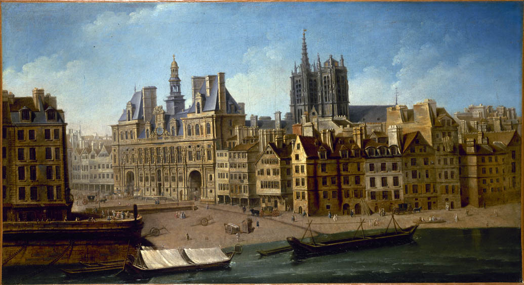 L'Hôtel de Ville et la place de Grève en 1751