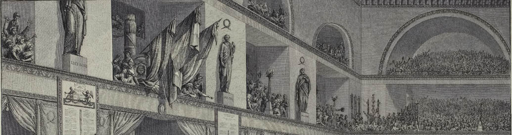 Jornada del 1 de Pradial del año III (detalle) : portan la cabeza del diputado Féraud al presidente de la asamblea de la Convención el 1 de Pradial del año III (20 de mayo de 1795)