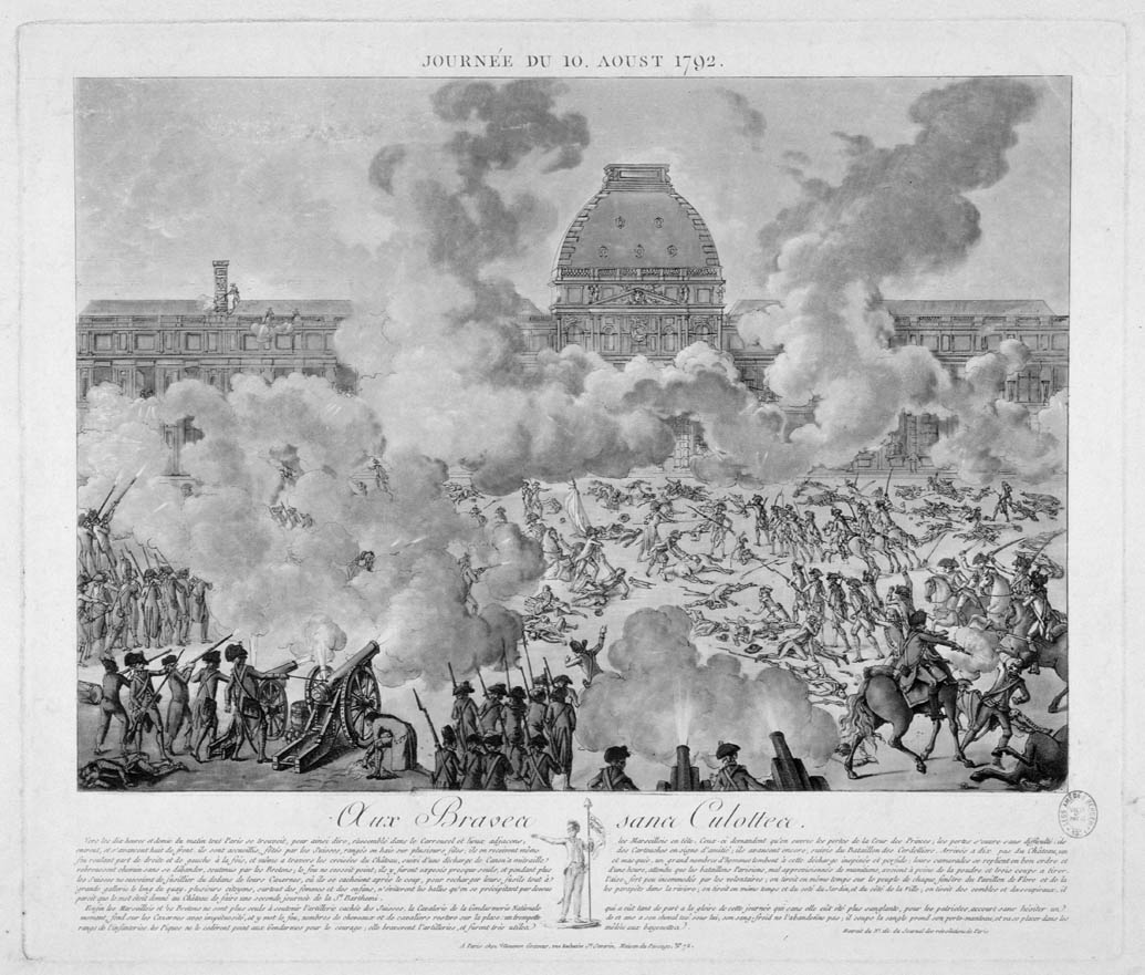 An die mutigen Sans-Culottes, den 10. August 1792