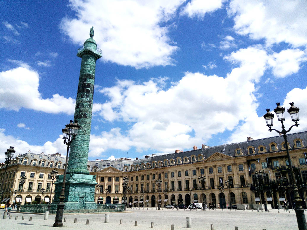 Place Vendome in Paris France