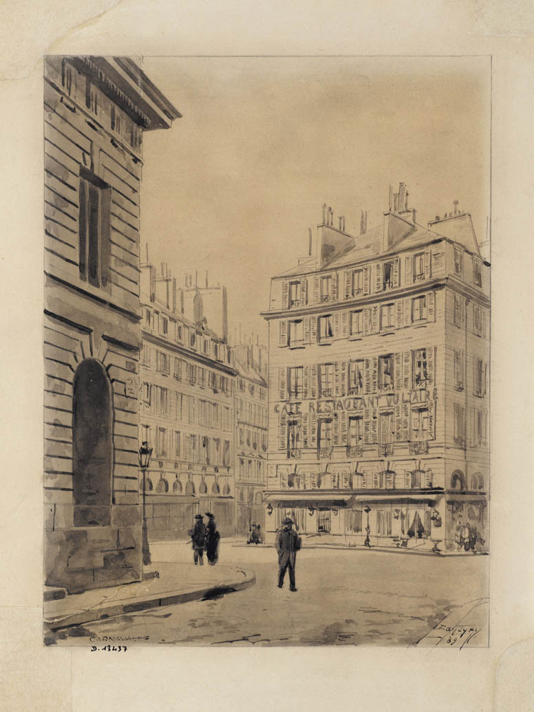 L'abitazione di Camille Desmoulins, place de l'Odeon, 6 aprile 1889