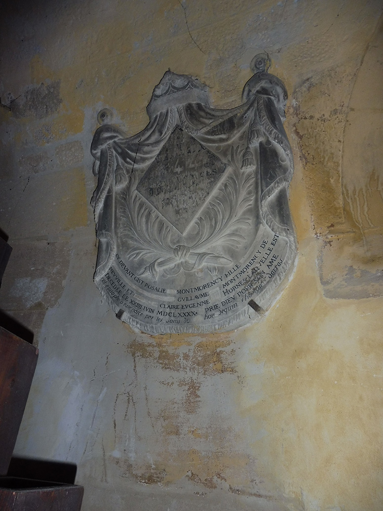 Saint-Sulpice Church, Funerary Plaque for Rosalie de Montmorency de Neuville (circa 1669-1690), Destroyed during the French Revolution.