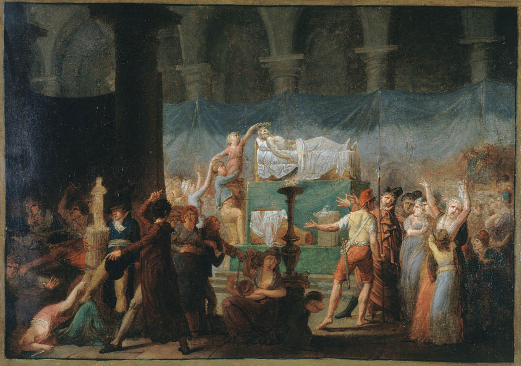 Funeral de Marat en la iglesia de los Cordeliers, el 16 de julio de 1793
