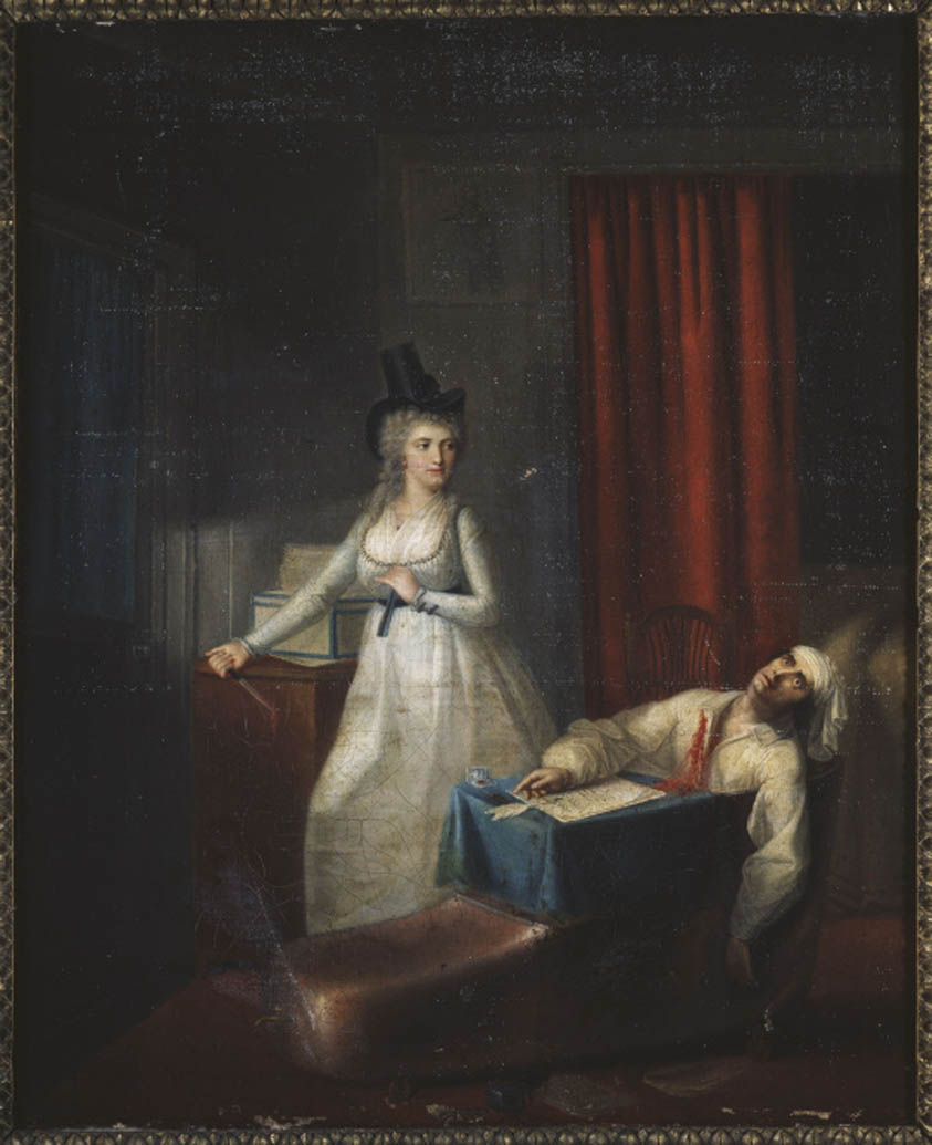 Der Tod von Marat, am 13. Juli 1793