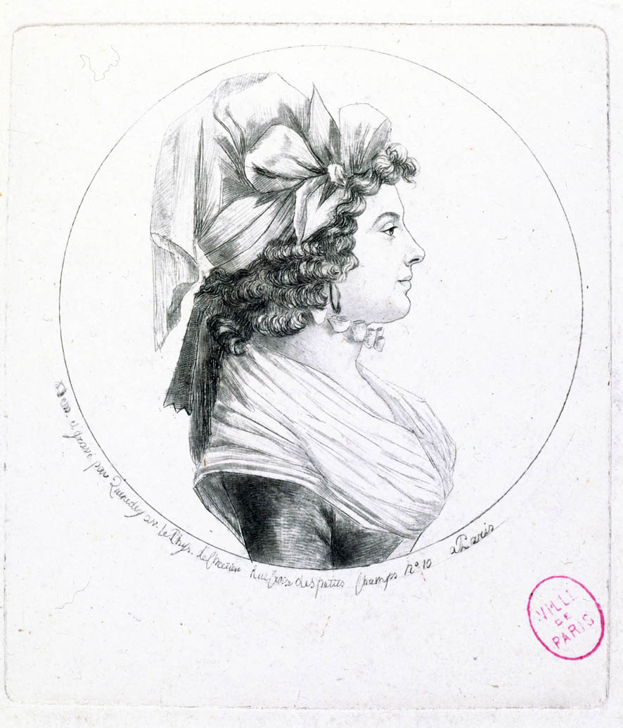 Porträt einer Frau mit einer Physionotrace