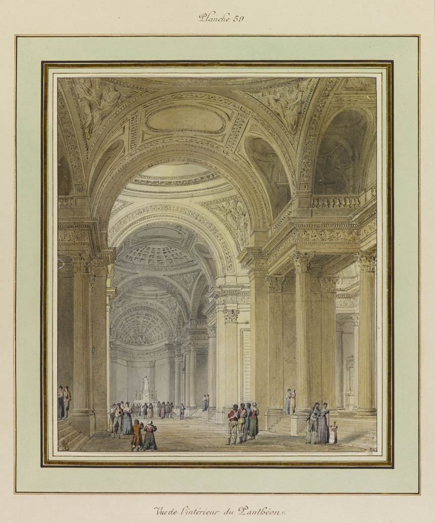 Vue de l’intérieur du Panthéon