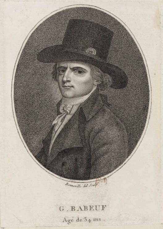 François Noël Babeuf detto Grachus Babeuf (1760-1797) all'età di 34 anni