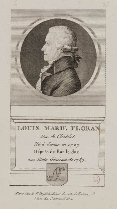Retrato de Louis Marie Florent de Lomont d'Haraucourt, duque del Châtelet (1727-1793), oficial y diplomático