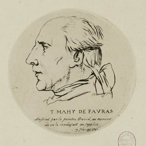 Portrait of Thomas de Mahy, Marquis of Favras (1744-1790)