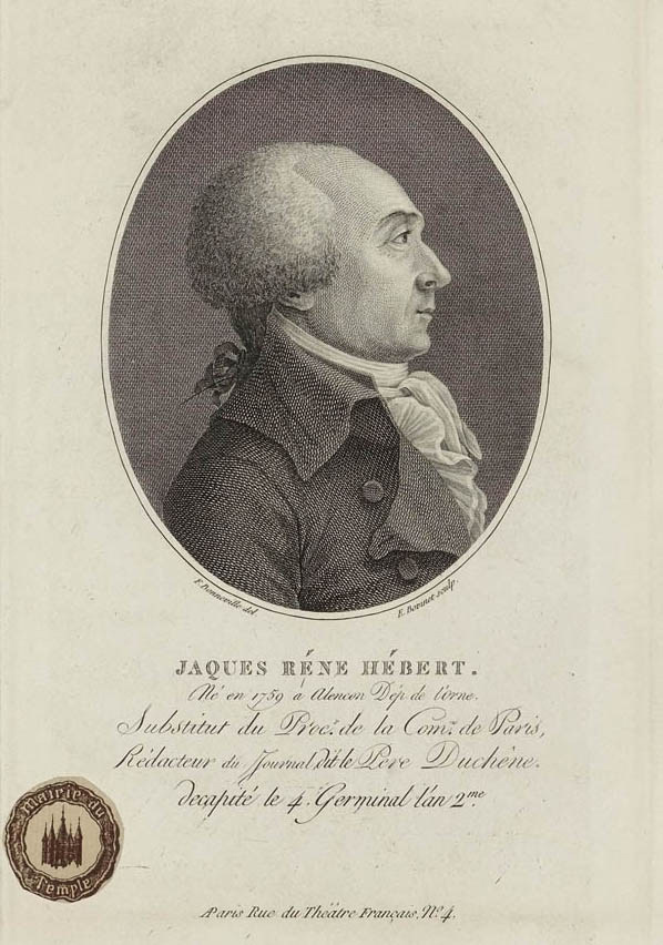 Ritratto di Jacques René Hébert (1757-1794), giornalista e uomo politico