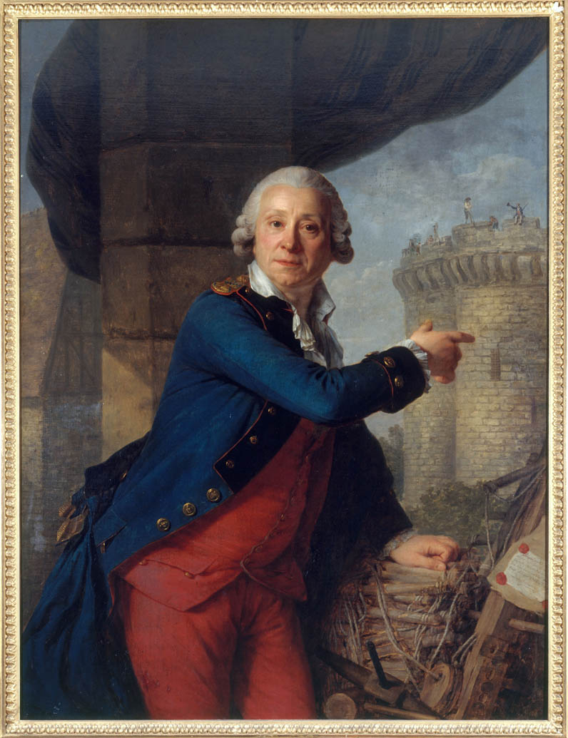 Jean-Henri Masers (1725-1805), cavaliere di Latude, indicando la Bastiglia