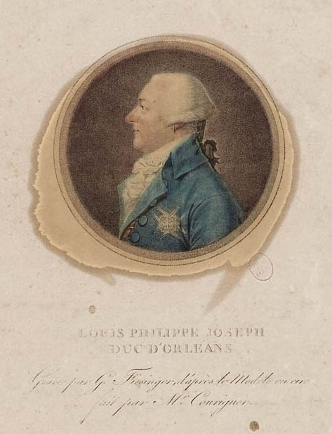 Louis Philippe Joseph de Bourbon (1747-1793), Duke of Orléans aka Philippe Égalité