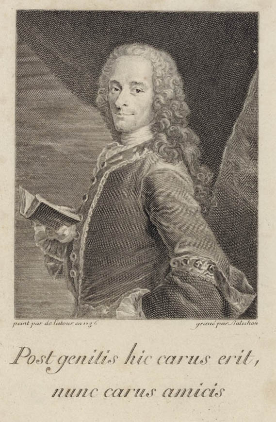 Porträt von François-Marie Arouet genannt Voltaire (1694-1778), Schreiber und Philosoph