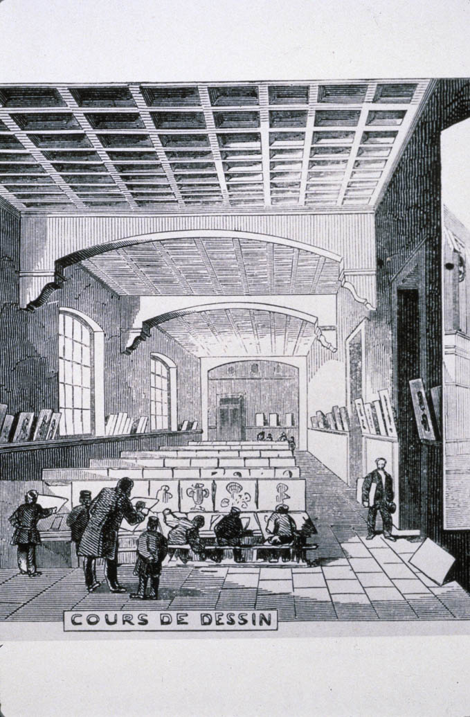 Drawing School Known as the “Petite Ecole” Trains Students in the Art of Drawing Machines from the Conservatoire National des Arts et Métiers