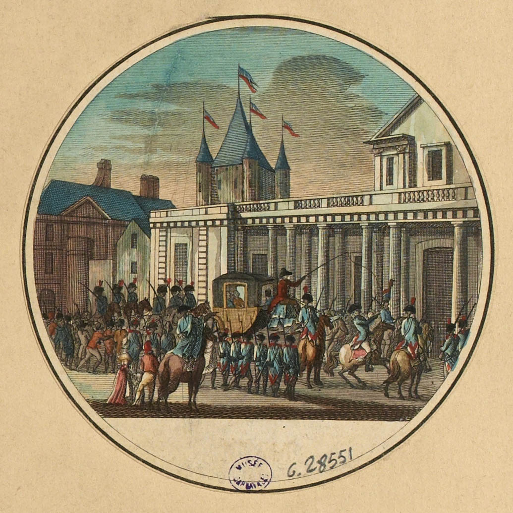 Giornata del 13 agosto 1792: trasferimento di Luigi XVI e della famiglia reale al Tempio