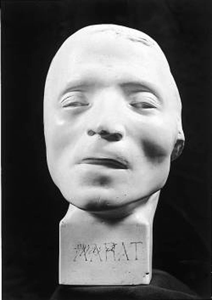 Maschera mortuaria di Marat